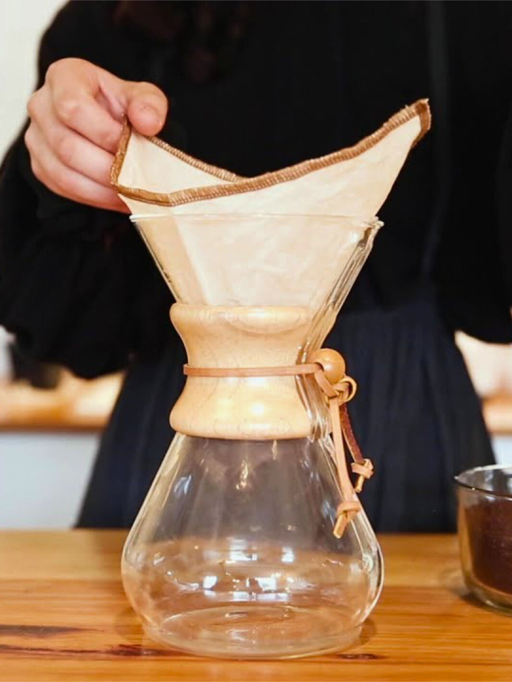 Chemex Best Reusable Pour Over Coffee Filter CoffeeSock Large